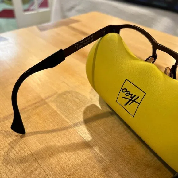 Very Rare Authentic Theo seventeen 98 41mm Frames Glasses Belgium Titanium - Picture 4 of 5